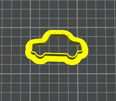 auto contorno stampino per biscotti cookie cutter car