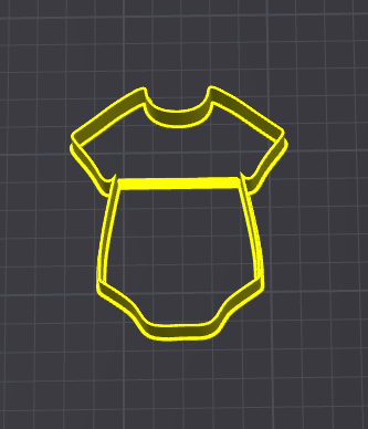 baby bodysuit stampino per biscotti cookie cutter