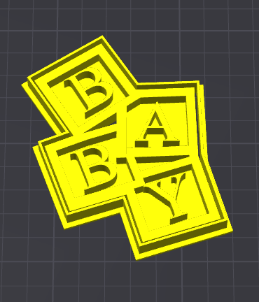 baby storto stampino per biscotti cookie cutter