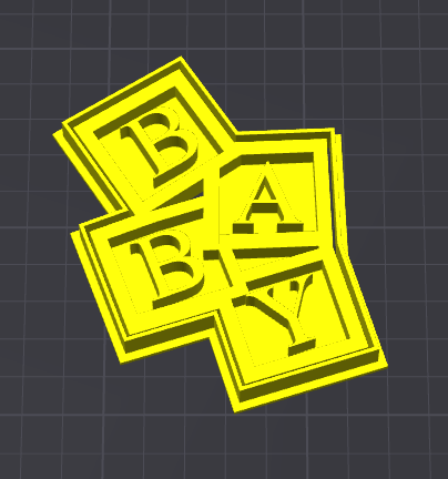 baby storto stampino per biscotti cookie cutter