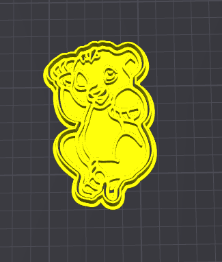 baby symba simba stampino per biscotti cookie cutter