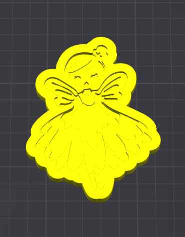 ballerina con tutù stampino per biscotti cookie cutter