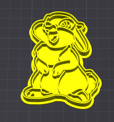 bambi coniglio stampino per biscotti cookie cutter