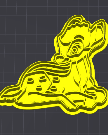 bambi corpo stampino per biscotti cookie cutter
