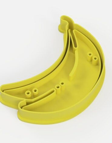 banana doppia Cookie Cutter Fondant Biscuit Icing Bake stampino biscotti