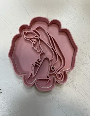 bella e la bestia principessa embossed stampino per biscotti cookie cutter