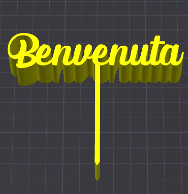 benvenuta caketopper