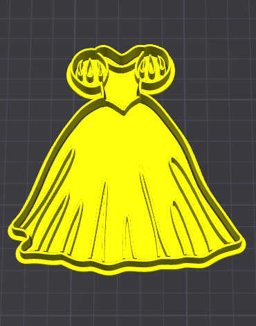 biancaneve principessa vestito stampino per biscotti cookie cutter