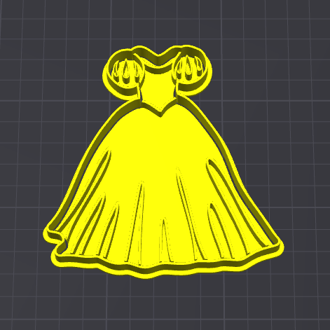 biancaneve principessa vestito stampino per biscotti cookie cutter