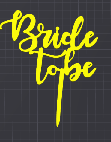 bride to be cake topper