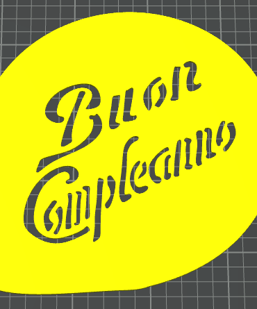 buon compleanno stencil 2