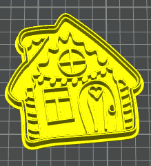 casetta casa natale christmas stampino per biscotti cookie cutter