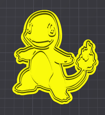 charmender stampino per biscotti cookie cutter