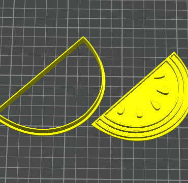 cocomero anguria stampino per biscotti cookie cutter