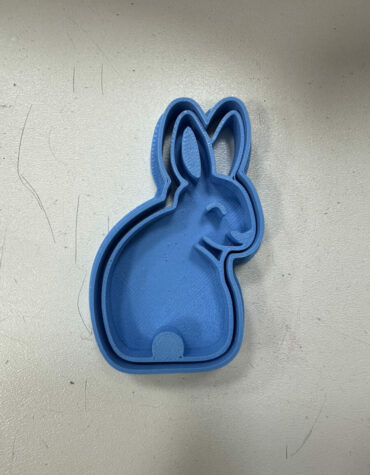 coniglio girato pasqua stampino per biscotti cookie cutter