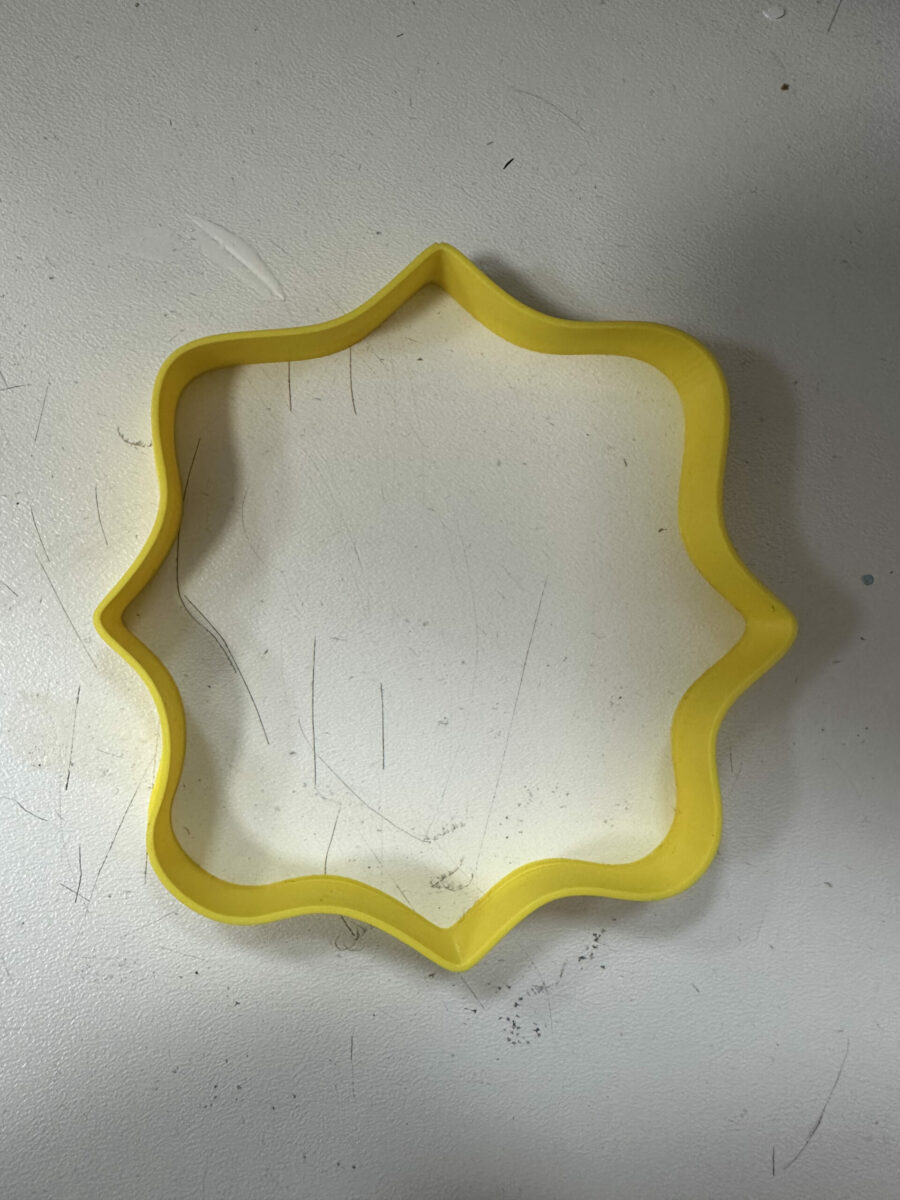 contorno geometrico a V stampino per biscotti cookie cutter