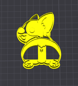 corgi cane di spalle stampino per biscotti cookie cutter