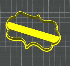 cornice 132 a punta stampino per biscotti cookie cutter
