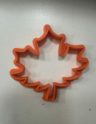 foglia autunnale 2 contorno stampino per biscotti cookie cutter
