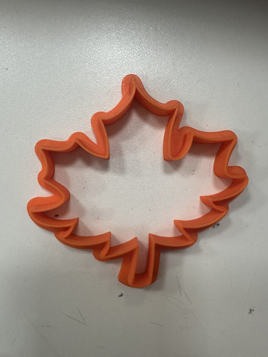 foglia autunnale 2 contorno stampino per biscotti cookie cutter