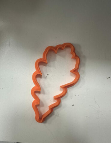 foglia autunnale 3 contorno stampino per biscotti cookie cutter