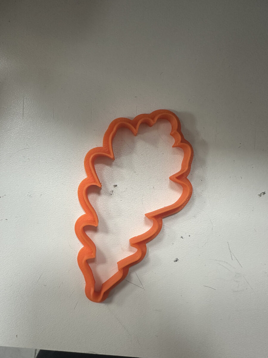 foglia autunnale 3 contorno stampino per biscotti cookie cutter