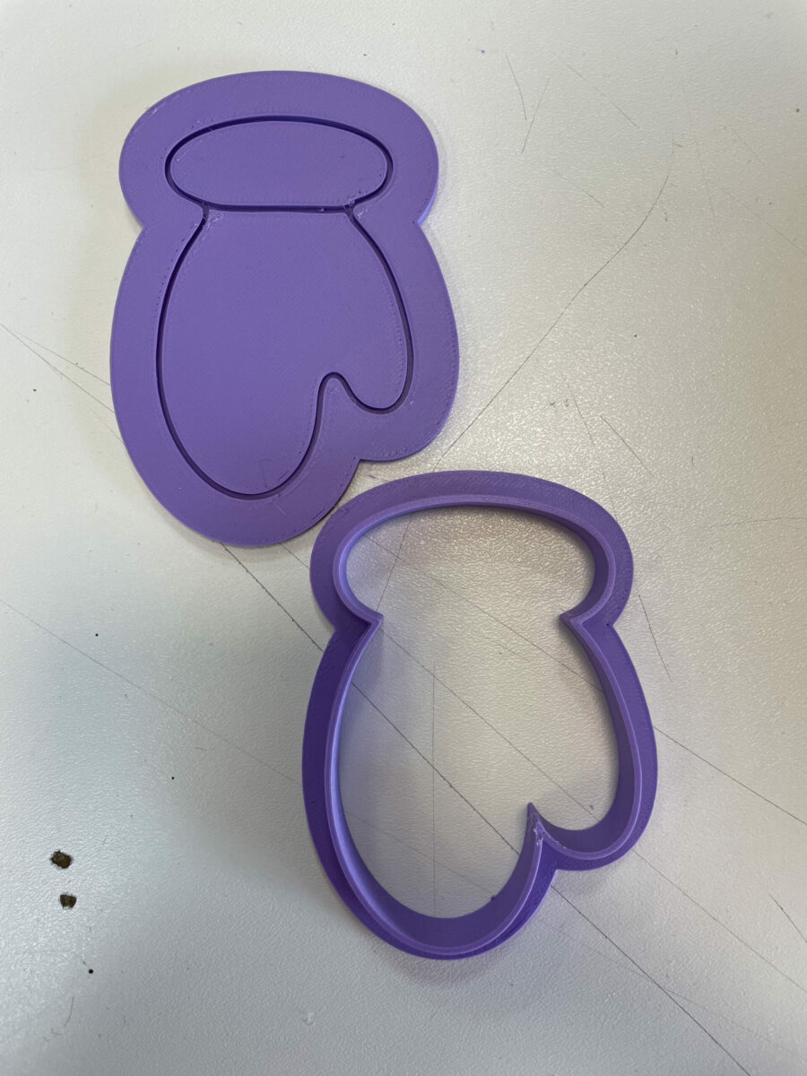 guanto babbo natale forno stampino per biscotti cookie cutter
