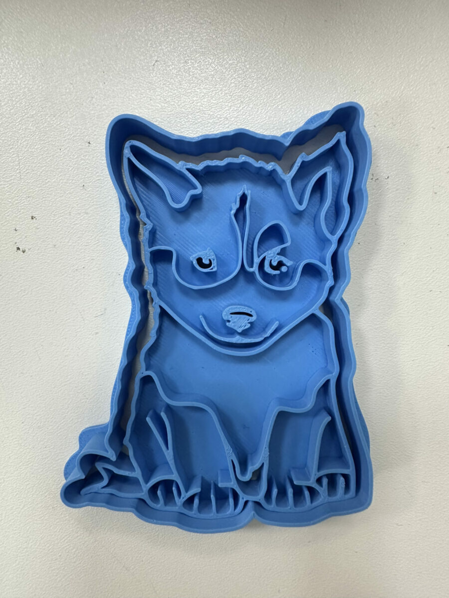 husky carino stampino per biscotti cookie cutter