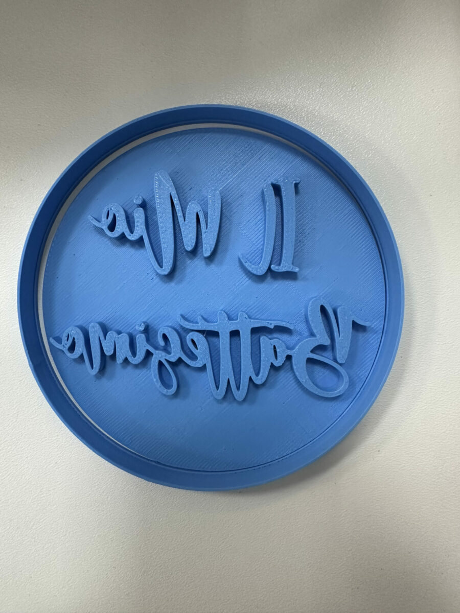 il mio battesimo embossed stampino per biscotti cookie cutter