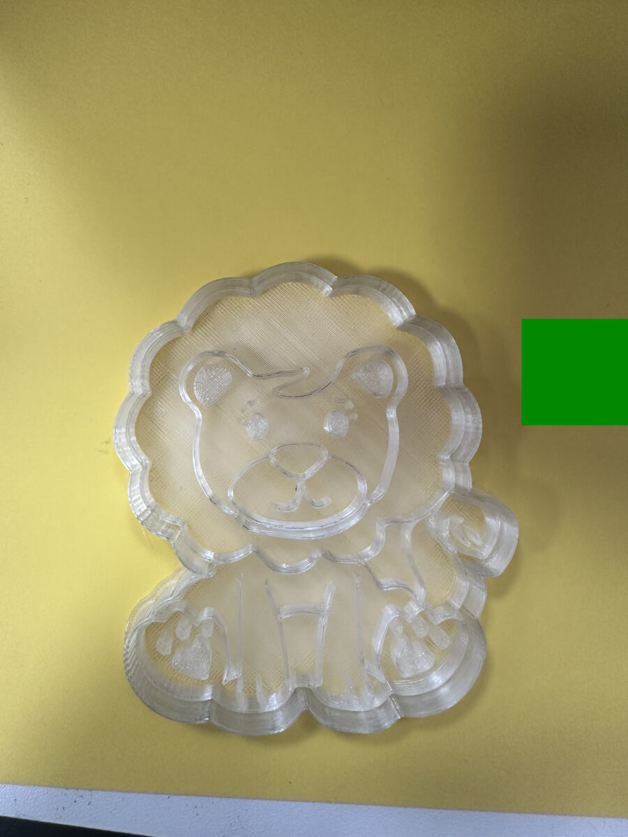 leone che sorride stampino per biscotti cookie cutter