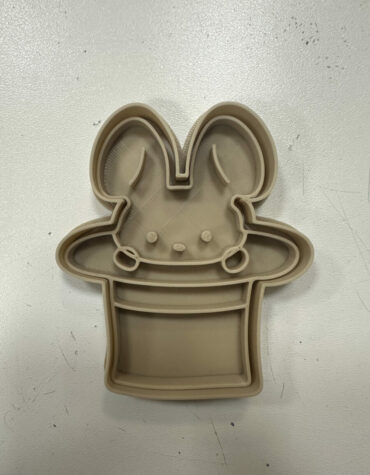 coniglio nel cappello circo stampino per biscotti cookie cutter coniglio