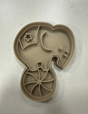 elefante sulla palla circo stampino per biscotti cookie cutter elefante