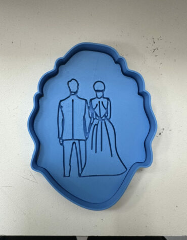 marito e moglie mano nella mano 2 stampino per biscotti cookie cutter