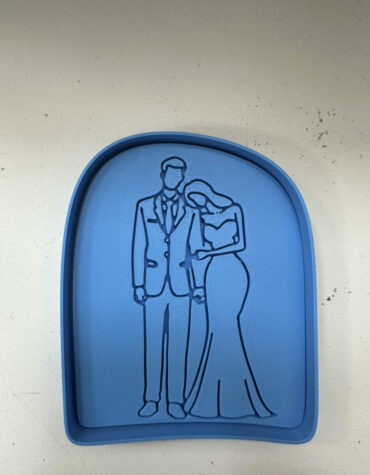 marito e moglie mano nella mano matrimonio stampino per biscotti cookie cutter