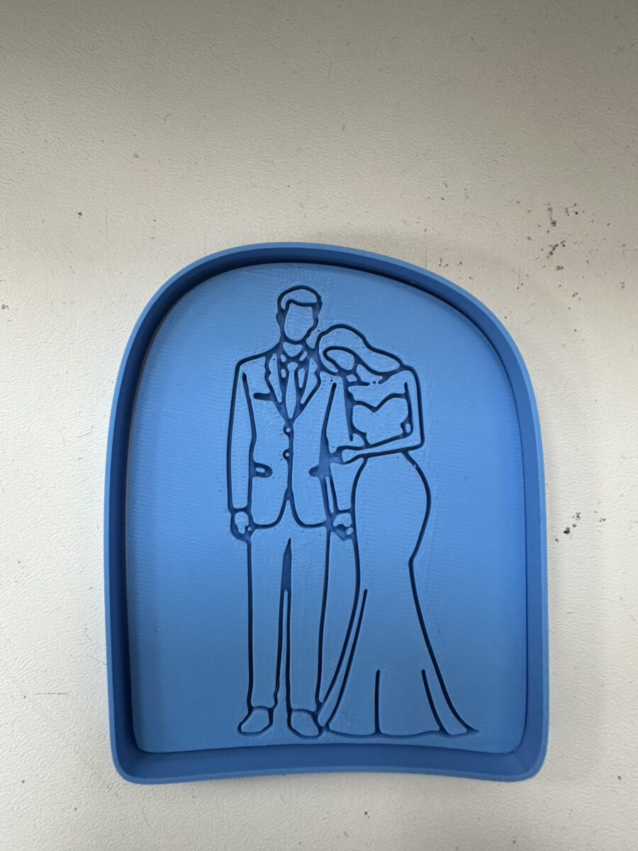 marito e moglie mano nella mano matrimonio stampino per biscotti cookie cutter
