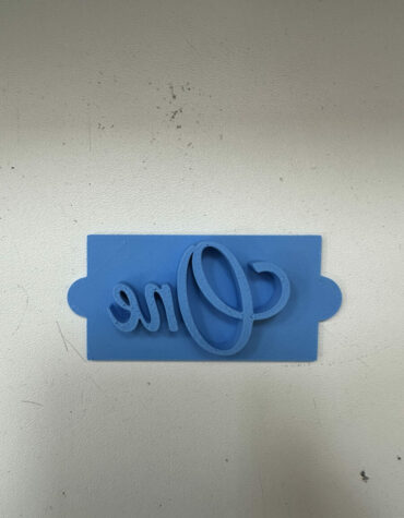 one scritta impress stampino per biscotti cookie cutter