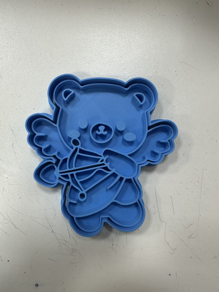 orsetto orso angioletto san valentino cupido stampino per biscotti cookie cutter