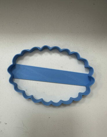 ovale riccio stampino per biscotti cookie cutter