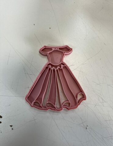 principessa bella vestito stampino per biscotti cookie cutter