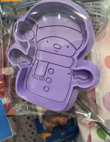 pupazzo di neve debosser snowman stampino per biscotti cookie cutter