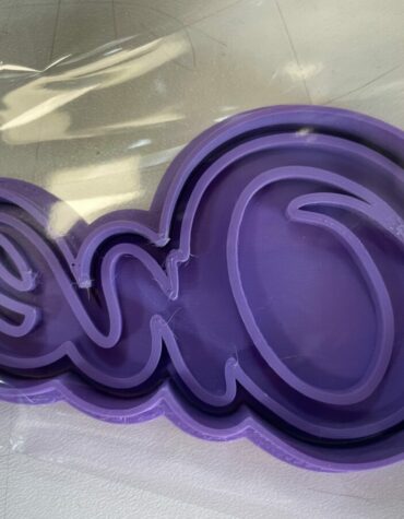 scritta one stampo biscotti cookie cutter