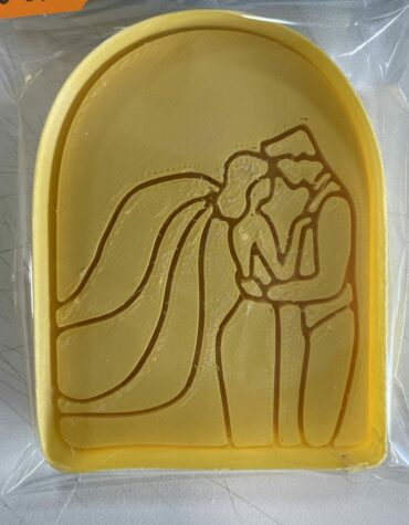 sposo e sposa con arco matrimonio Cookie Cutter Fondant Biscuit Icing Bake stampino biscotti