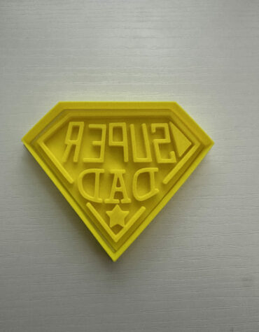 super dad festa del papà stampino per biscotti cookie cutter