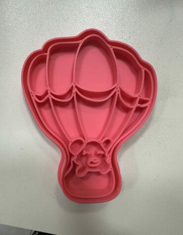 mongolfiera con orsetto stampino per biscotti cookie cutter 2