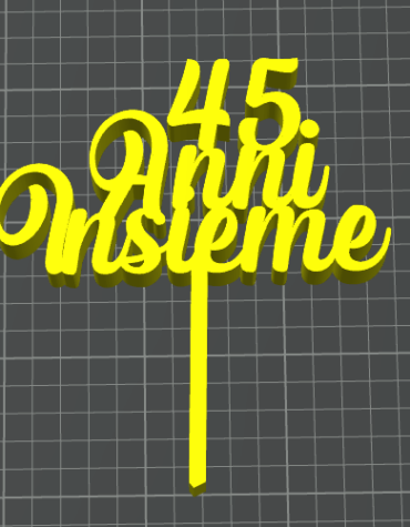 45 anni insieme caketopper