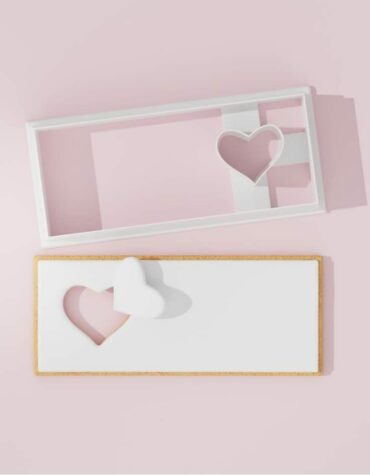 Busta lettere con cuore Cookie Cutter Fondant Biscuit Icing Bake stampino biscotti