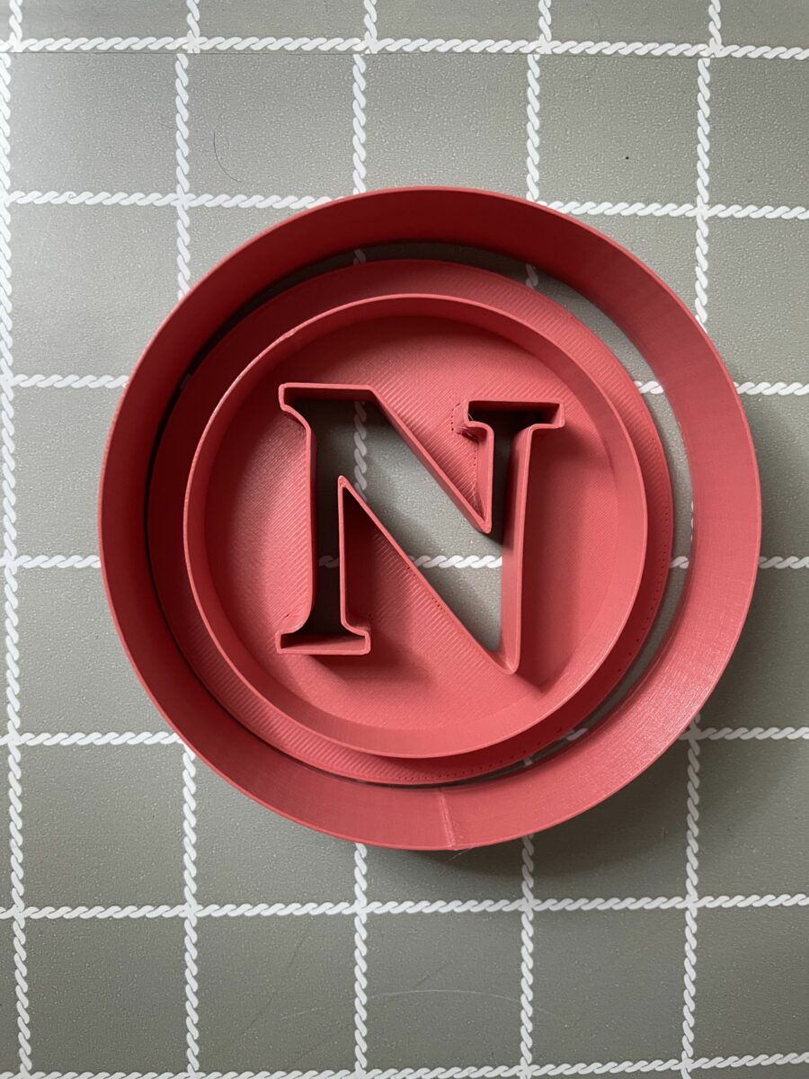 Logo Napoli con inserto impress contorno stampino per biscotti cookie cutter