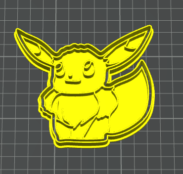 Pokemon Eevee intero stampino per biscotti cookie cutter