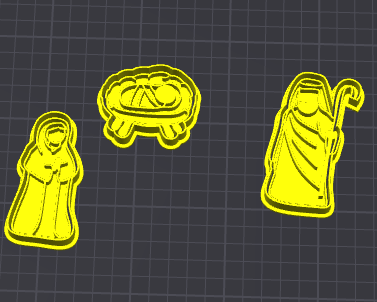 Presepe Tagliabiscotti Scena Natività Formina Biscotti Di Natale Cutter Per 10cm stampino per biscotti cookie cutter
