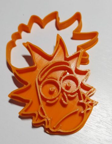 Rick & Morty Rick testa Rosa con contorno a cerchio Cookie Cutter Fondant Biscuit Icing Bake stampino biscotti